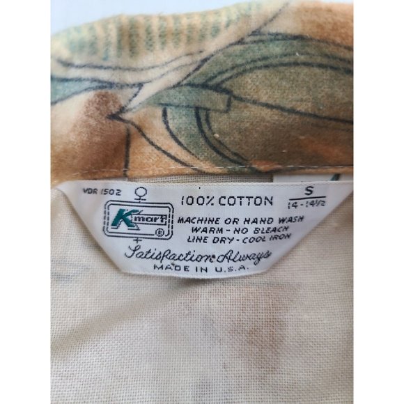 Vintage K-Mart Small Button Down Shirt Womens Graphic - Picture 6 of 6